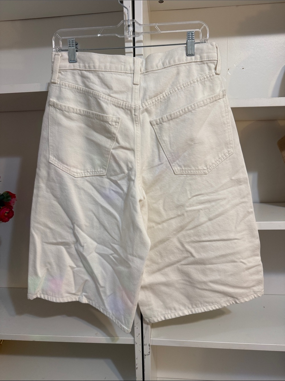 UNIVERSAL THREAD LONG WHITE RELAXED SHORT 6 - Picture 4 of 4